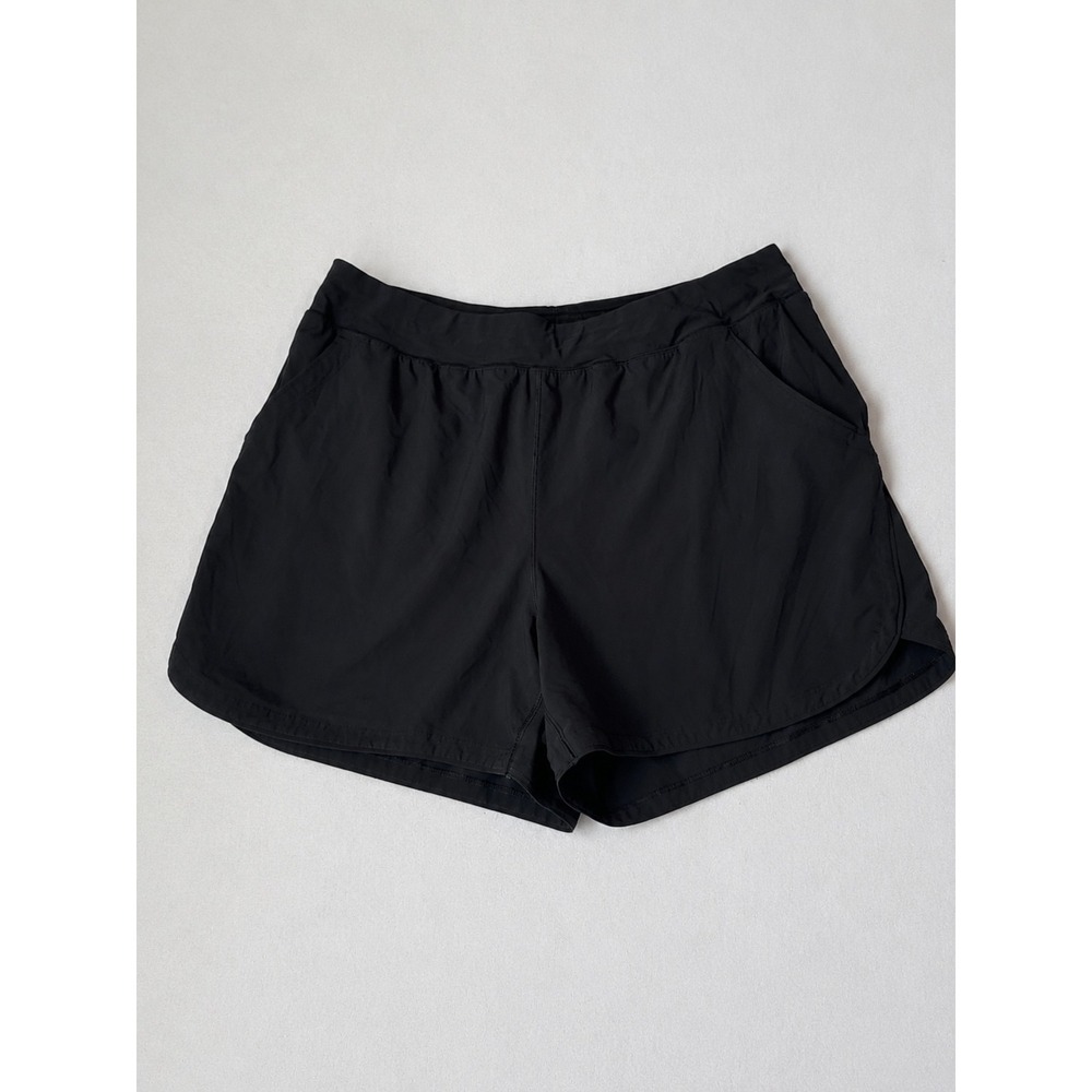 Lands' End Women's 22W Black Athletic Swim Shorts Stretch Plus Size